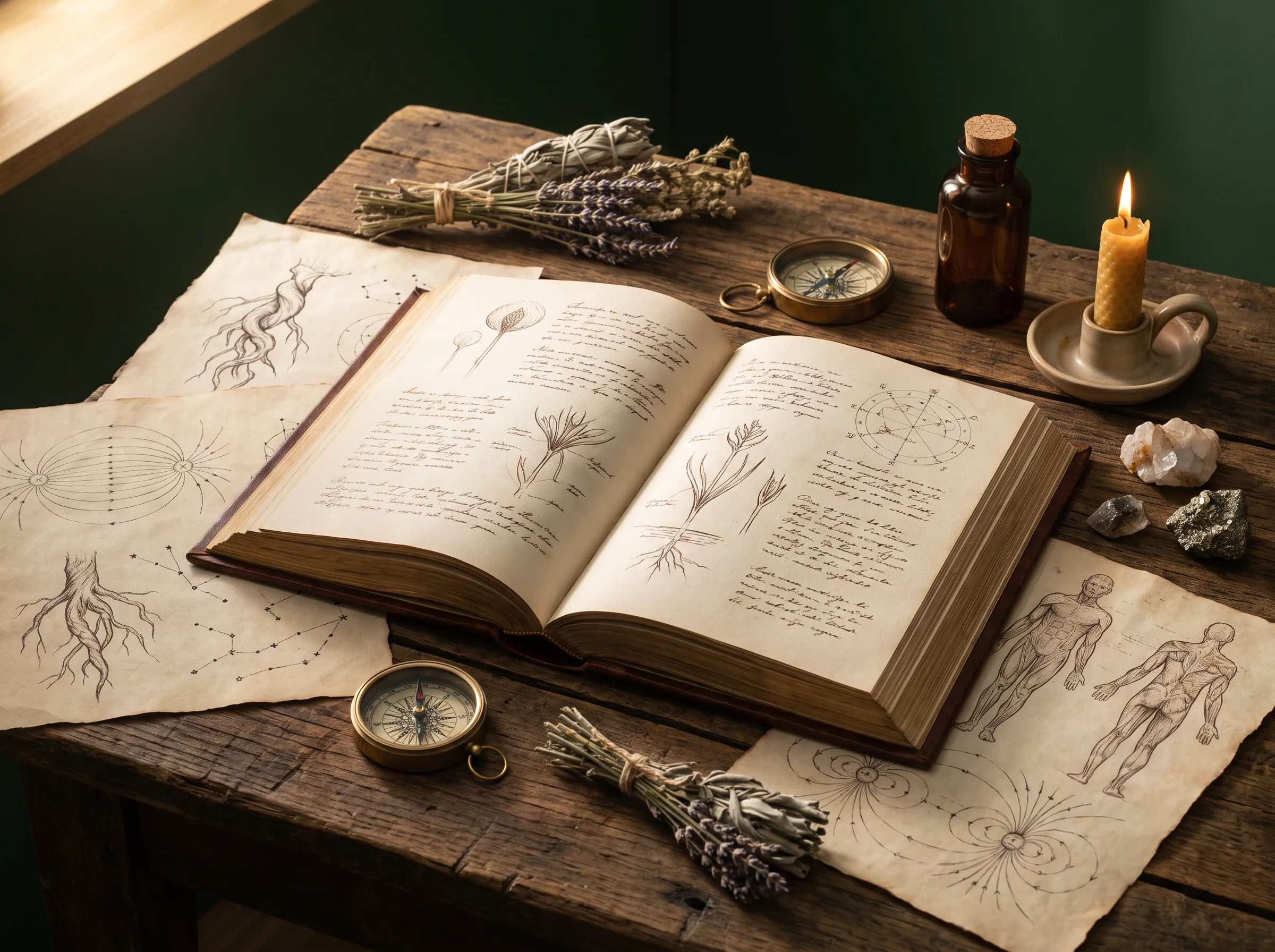 Antiquarisches naturkundliches Buch als Metapher für überliefertes Wissen