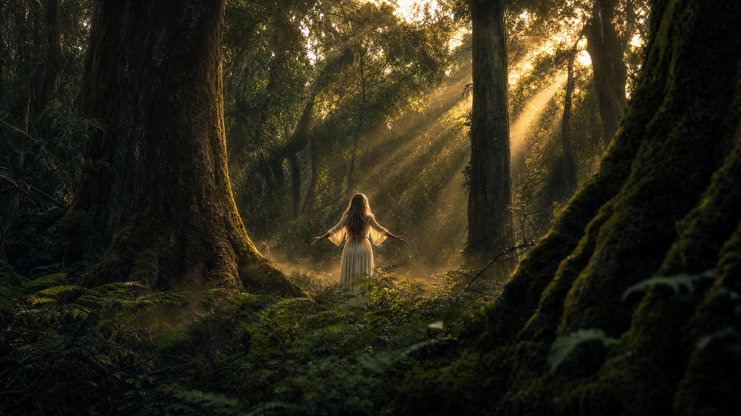 Frau im Wald — LebenPur