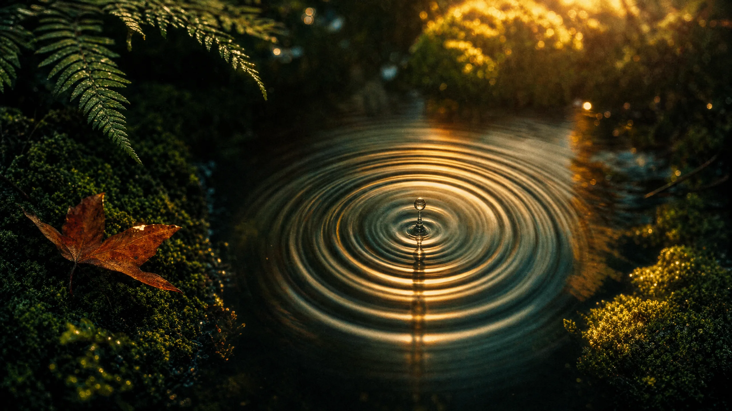 Wassertropfen-Schwingung — Energie und Frequenz in der Natur